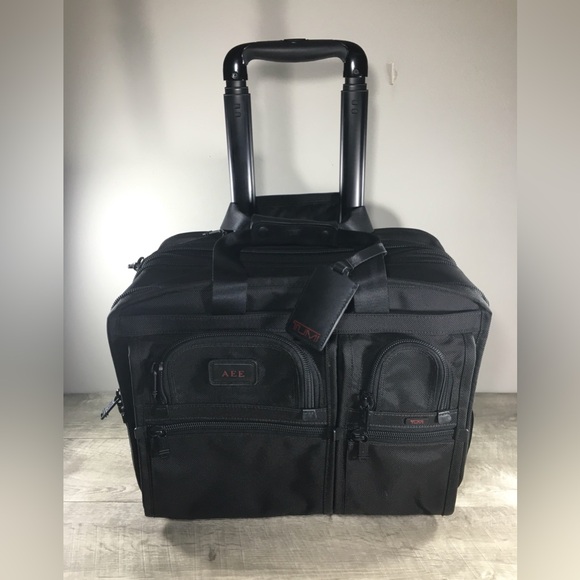 TUMI 26103DH Alpha Deluxe Rolling Expandable Ballistic Nylon Wheeled Travel Bag - Picture 1 of 12